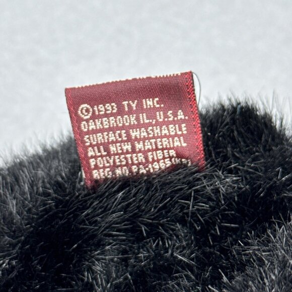 Purcy Black Country Cat Attic Treasures Green Jumper Outfit TY 1993 Posable 9" - Picture 9 of 9